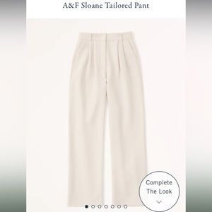 Nwot Abercrombie Sloan tailored pant size 25S in light taupe